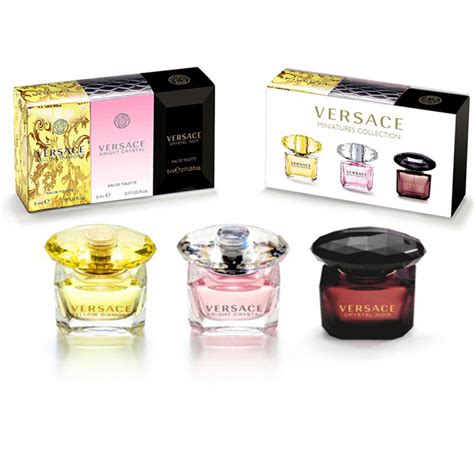 versace gift sets for her|versace women's miniature set.